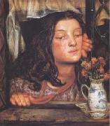 Dante Gabriel Rossetti Girl at a Lattice (mk28) oil painting picture wholesale